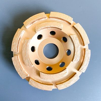구체적인 Huachang 도구를 위한 105mm 4 두 배 줄 다이아몬드 컵 바퀴 갈기