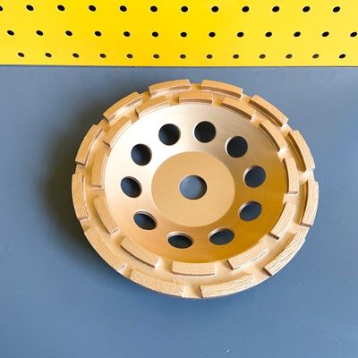230mm 돌 단단한 건축재료를 위한 9 인치 다이아몬드 컵 바퀴 두 배 줄 컵 바퀴