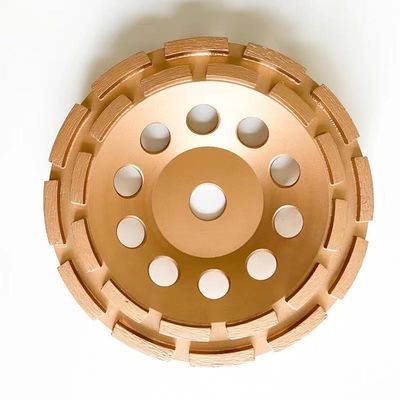 230mm 돌 단단한 건축재료를 위한 9 인치 다이아몬드 컵 바퀴 두 배 줄 컵 바퀴