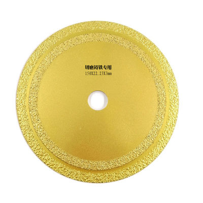 5.91 &quot;150x22mm 보어 진공 브레이징 다이아몬드 블레이드 퀵 컷 톱