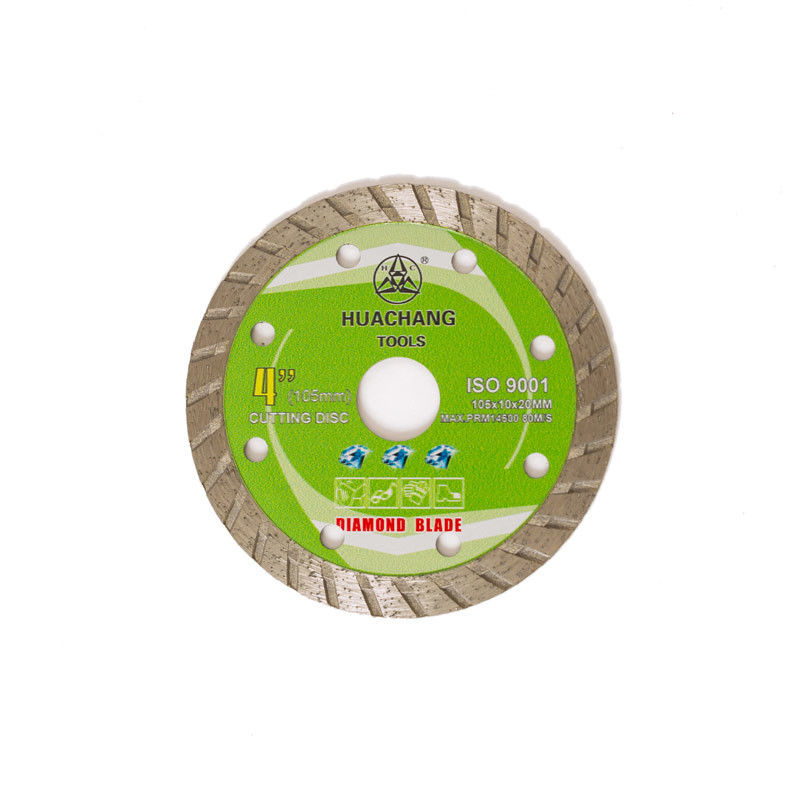 범용, 세라믹, 대리석과 콘크리트를 위한 콜드-프레스 4 인치 105*1.8/1.2*10*8*20mm 터보 다이아몬드 블레이드