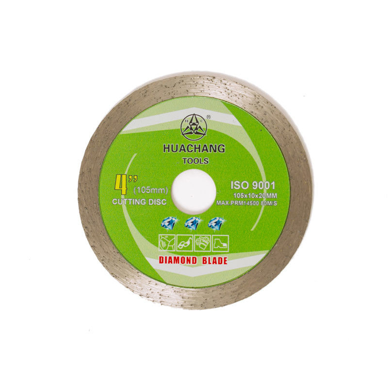 105×1.2×20MM 4 인치 타일 벽돌 용 연속 림 다이아몬드 블레이드