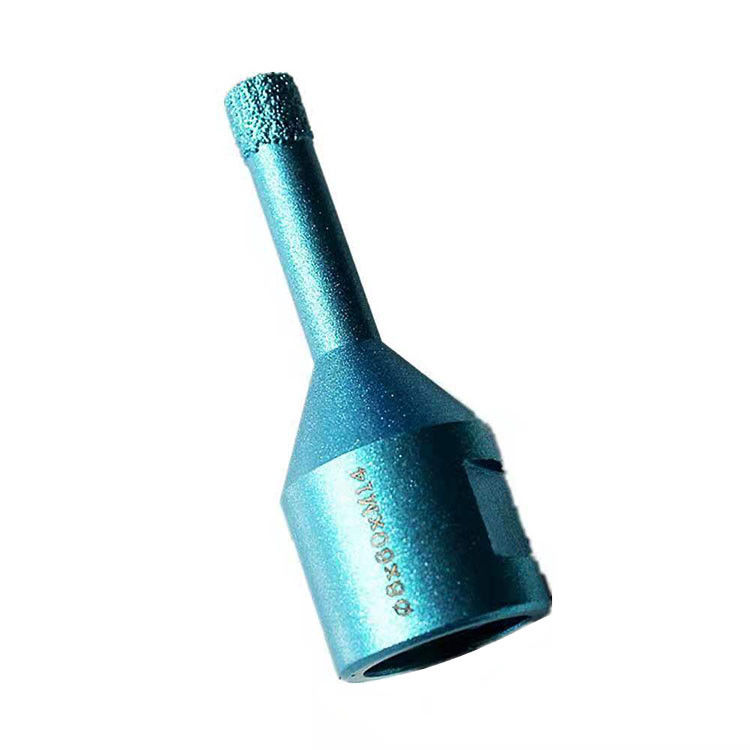 화강암 진공 납땜 다이아몬드 비트를 위한 12×8×M14×60MM 금강석 드릴 약간은 장수로서 천공합니다